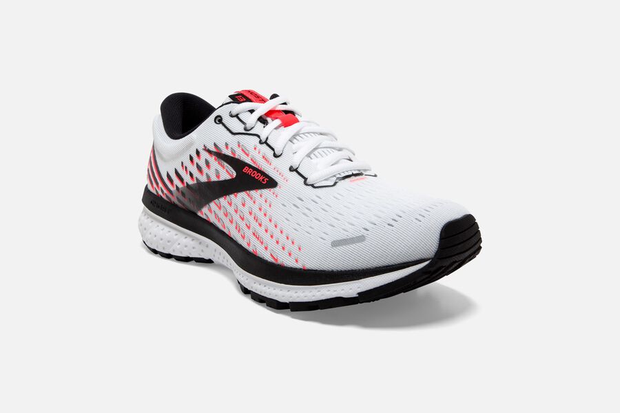 Brooks Ghost 13 Road Löparskor Dam - Vita/Rosa/Svarta - 8562-BQUMC